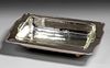 Dirk van Erp Hammered Copper Silver-Plated Serving Tray c1930s