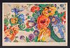 Haig Patigian Floral Watercolor Drawing c1930s