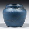 Hampshire Pottery Matte Blue Vase c1910