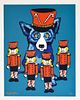 George Rodrigue. Blue Dog 'Soldier Boy' Signed & Numbered Silkscreen