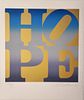 ROBERT INDIANA, HOPE III, FROM THE "FOUR SEASONS OF HOPE" 2012