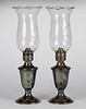 GORHAM SILVER-PLATED PAIR OF STAND LAMPS