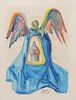 Salvador Dali Color Woodcut "Dante Purified" c1960s
