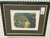 FRAMED COLOR LITHO 3RD STATE OF 3 IN AN EDITION OF 100 UM GALARIE AU GYMNASE" BY EDOUARD VUILLIARD W/PROVENANCE ON BACK 11-1/2" X 9" W/FRAME 19"X 16"