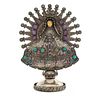 Matilde Poulat, Mexican Amethyst, Turquoise, Sterling Silver Madonna