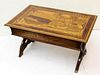 Vintage Marquetry-Top Coffee Table