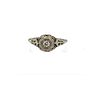 Deco 18k Gold Ring with Diamond