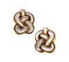 Angela Cummings New York Knots Earrings in 18K Gold With Nacre