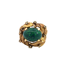Black Opal & Diamonds 18k Gold Ring