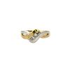 Two tones 14k Gold Ring with Diamonds