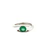 18k white Gold with Emerald