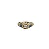 Antique 14k Gold Ring with Diamond and Sapphire