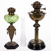 ASSORTED METAL BANQUET LAMPS, LOT OF TWO
