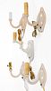 ALADDIN ALACITE FIGURAL GLASS WALL SCONCE LAMPS, LOT OF FIVE