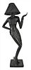 Toscano "Mademoiselle" Female Figure Floor Lamp