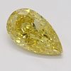 2.03 ct, Natural Fancy Deep Yellow Even Color, SI1, Pear cut Diamond (GIA Graded), Appraised Value: $68,800 