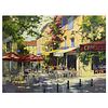 Marilyn Simandle, "Le Bistro" Limited Edition on Canvas, Numbered and Hand Signed with Letter of Authenticity.