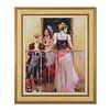 Pino (1939-2010)- Hand Embellished Giclee on Canvas "Family Time"