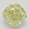 3.36 ct, Natural Fancy Yellow Even Color, IF, Cushion cut Diamond (GIA Graded), Appraised Value: $112,200 