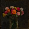 Robert Kulicke (Am. 1924-2007), Les Fleurs, 1967, Oil on canvas on board, framed