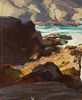 Jay Connaway (Am. 1893-1970), Coast of Monhegan, Oil on masonite, unframed