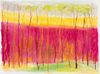 Wolf Kahn (Am. 1927-2020), Magenta to Yellow, Pastel on paper, framed under glass
