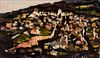 Alfred Chadbourn (Am. 1921-1998), Roussillon, France, 1977, Oil on canvas, framed