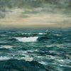 Dennis Sheehan (Am. b. 1950), "By the Sea" 2022, Oil on canvas, unframed