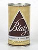 1958 Blatz Beer 12oz 39-22.1 Flat Top Can Milwaukee Wisconsin
