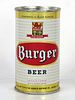 1957 Burger Beer 12oz 46-18.4 Flat Top Can Cincinnati Ohio
