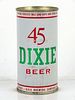 1957 Dixie 45 Beer 10oz 53-39 Flat Top Can New Orleans Louisiana
