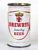 1957 Drewrys Extra Dry Beer 12oz 57-04.2 Flat Top Can South Bend Indiana