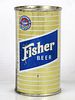 1952 BLUE Fisher (Export) Beer 12oz 63-37 Flat Top Can Salt Lake City Utah mpm