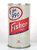 1968 Fisher Beer 12oz T65-06 "6 for 99¢" Ring Top Can San Francisco California mpm
