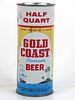 1958 Gold Coast Premium Beer 16oz One Pint 229-29v Unpictured Flat Top Can South Bend Indiana