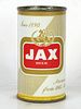 1962 Jax Beer 12oz 86-20.2 Flat Top Can New Orleans Louisiana