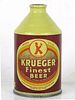 MINT 1948 Krueger Finest Beer 12oz 196-21 Crowntainer Can Wilmington Delaware mpm