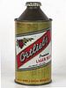 1956 Ortlieb's Lager Beer 12oz 178-24 High Profile Cone Top Can Philadelphia Pennsylvania mpm