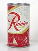 1956 Rainier Jubilee Beer (Brick Red) 12oz Flat Top Can Spokane Washington