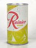 1956 Rainier Jubilee Beer (Dirty Yellow) 12oz Flat Top Can Spokane Washington