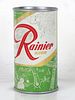 1957 Rainier Jubilee Beer (Turtle Green) 12oz Flat Top Can Spokane Washington