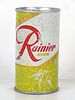 1957 Rainier Jubilee Beer (Yellow) 12oz Flat Top Can Seattle Washington