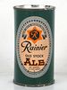 1952 Rainier Old Stock Ale 12oz 118-01 Flat Top Can Seattle Washington mpm
