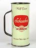 1957 Schaefer Fine Beer Drinking Cup 16oz One Pint 235-08c Flat Top Can Brooklyn New York