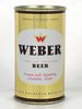 1958 Weber Special Premium Beer 12oz 144-33 Flat Top Can Waukesha Wisconsin