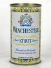 1962 Winchester Stout Malt Liquor 12oz 146-12 Flat Top Can Pueblo Colorado