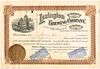 1898 Lexington Brewing Co. Stock Certificate Lexington Kentucky