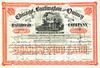 1888 Chicago Burlington and Quincy Railroad Stock Certificate