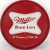 1965 Miller High Life Beer 12" Serving Tray Milwaukee Wisconsin