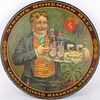 1912 Stroh's Bohemian Beer 12" Serving Tray Detroit Michigan